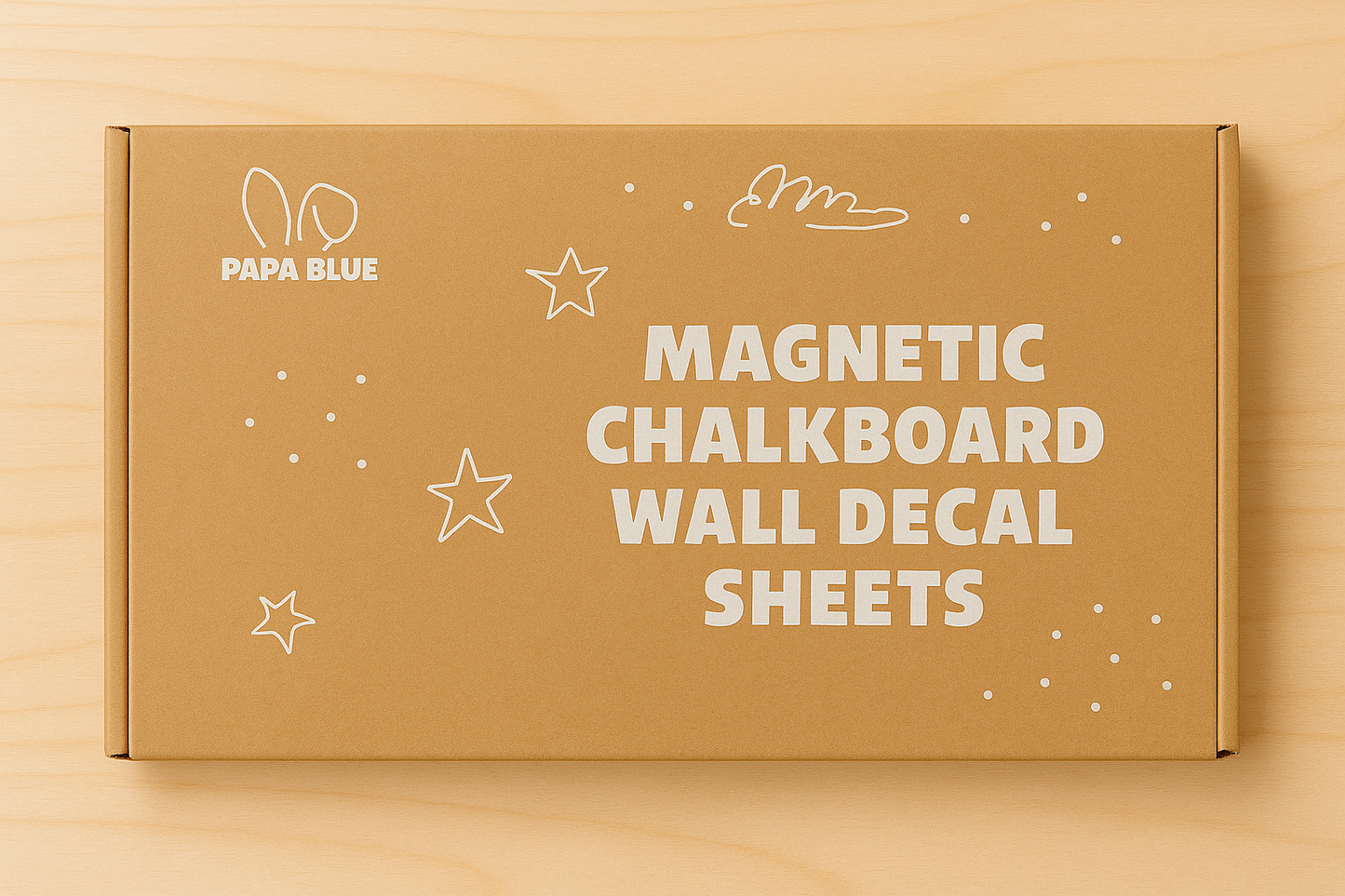 Magnetic Chalkboard Wall Decal 6 Sheets with Accessories